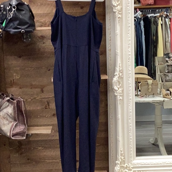 EVERLANE The Japanese GoWeave V-Neck Jumpsuit – Size 10 – Navy Blue - Picture 6 of 14
